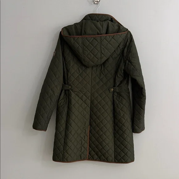 Lauren Ralph Lauren Quilted Green Utility Jacket - Picture 11 of 16